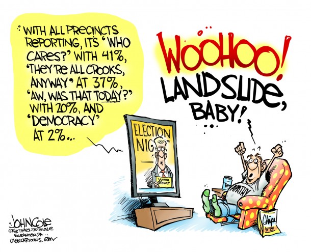 Voter Apathy cartoon